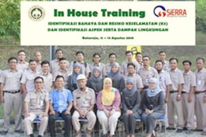 In House Training “ Identifikasi Bahaya dan Resiko Keselamatan (K3) dan Identifikasi Aspek serta Dampak Lingkungan “